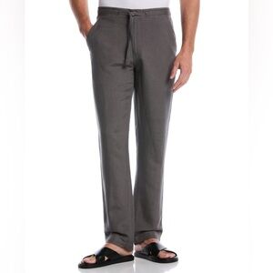 Cubavera Men's Gray Linen Blend Pants - Size XXL x 32